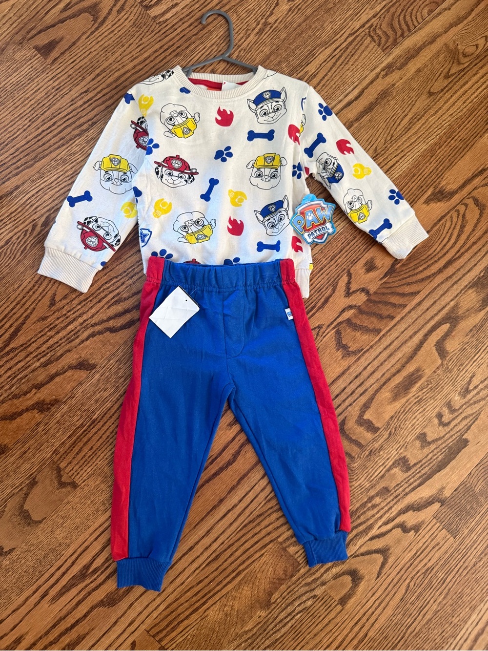 Paw Patrol Blue and Red Kids Jogger Set 2T